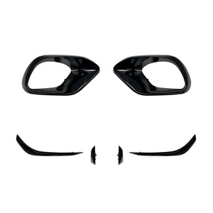 Mercedes-Benz CLA45 AMG C118 2020+ Front Bumper Air Vent Kit Piano Black Four-Piece Set Aerodynamic Modification - Product Image 1