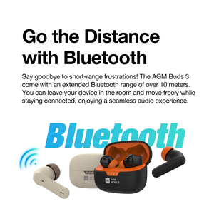 Agm TWS-3 Bluetooth v5.4 400mAh 10m phạm vi Bluetooth ANC enc tiếng ồn hủy bỏ TWS Tai nghe Tai nghe Type-C Tai nghe Earbuds - Product Image 6
