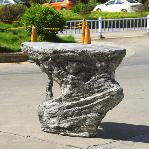 JingYue Custom Fiberglass FRP Luxury Furniture Modern Artificial Stone bar Table Ornament Handmade Crafts Decoration Sculpture