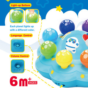 I Trending Montessori pianeti musicali che imparano il riconoscimento dei colori linguistici neonato nuovo giocattolo con luci - Product Image 2