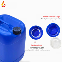 Fût étanche résistant aux acides et aux alcalis de 25 L, fût carré en plastique pour produits chimiques, fût en plastique pour liquides usagés de 25 kg