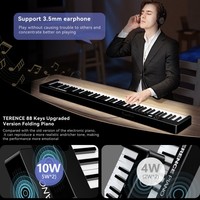 Clavier de piano moderne X88d à 88 touches avec écran LCD et fonction d'enregistrement pour les services religieux, la formation et les instruments de musique