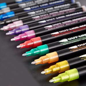 Stylos marqueurs de contour magiques, scintillants, couleurs, nouveau Style, pour la fabrication de cartes, scrapbooking, peinture, pièces - Product Image 5