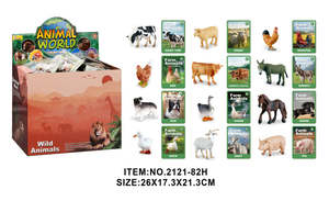 Modèles d'animaux en PVC pour l'éducation précoce des enfants, cartes mémoire d'apprentissage assorties - Aides pédagogiques pour la reconnaissance des connaissances de la petite enfance - Product Image 4