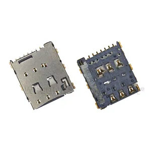 connector manufacturer 1.24H self-elastic type 7pin with detect nano sim card connector KP13B-SF-PEJ