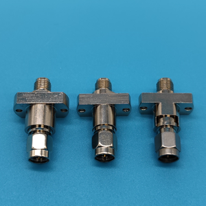 Adaptateur mâle/femelle vers <span class=keywords><strong>JKF</strong></span> pour applications RF sur circuits imprimés, construction en acier inoxydable, modèle ST2-41-X - Product Image 1