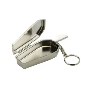 Posacenere tascabile portatile Mini portacenere in metallo stile nuovo rifornimento della fabbrica at048 con portachiavi