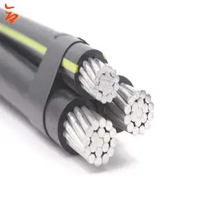 Chine fournisseur professionnel conducteur en aluminium XLPE câble aérien isolé 70mm2