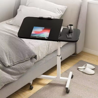 Table d'ordinateur mobile de style moderne, pliable, pour chambre à coucher, bureau à domicile, chevet, lecture, bureau ou utilisation sur canapé dans le salon