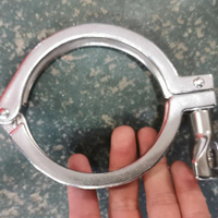 Collier de serrage sanitaire hygiénique en acier inoxydable SS304 de 1 pouce