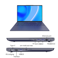 Nouvel Ordinateur Portable Core i5 avec 16 Go de RAM DDR4, SSD de 1 To, Écran de 16 Pouces, pour Graphisme, Gaming, Clavier Anglais, Corps Métallique