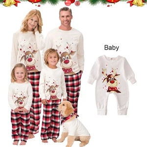 Ensembles <span class=keywords><strong>de</strong></span> pyjama assortis pour la famille, tenues <span class=keywords><strong>de</strong></span> bébé mignon avec lunettes, ensemble <span class=keywords><strong>de</strong></span> vêtements <span class=keywords><strong>de</strong></span> nuit pour femmes <span class=keywords><strong>de</strong></span> <span class=keywords><strong>noël</strong></span> pour le nouvel an - Product Image 1