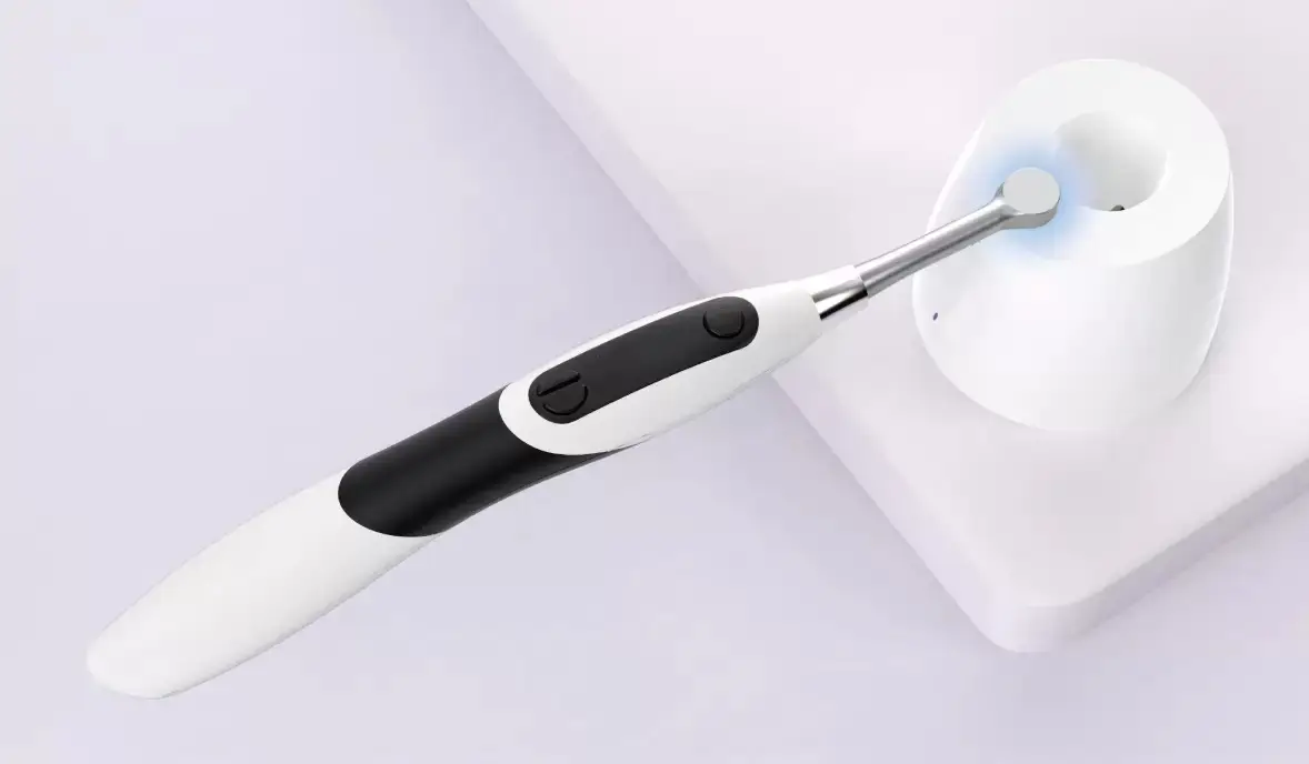 Lumière de durcissement led auto-éclairée sans fil réglable portable dentaire