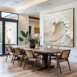 Grande peinture abstraite de plage, art mural côtier tactile, peinture murale originale pour la maison et la galerie - Product Image 6