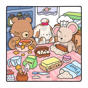 Spot-on Cross-border Printed Coloring <b>Notepad</b> for Adults Teenagers Featuring Cute Animal Characters Simple Easy-to-use Coloring - Product Image 2