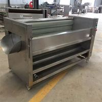 Automatische groente-spiraalborstelrol aardappel schilmachine 1-2-3-4000kg/u