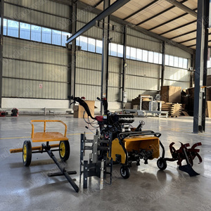 Gasoline Power Tiller Cultivator 1 <b>Row</b> Multifunctional Farm Machine Black Engine Core Components - Product Image 4