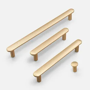 Manici di lusso in lega di zinco oro maniglie semicerchio estremità semplice ferramenta mobili tirare manopole maniglia