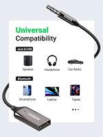 UGREEN Adaptateur Aux vers Bluetooth 5.0 Récepteur Bluetooth 3.5mm pour voiture Kit Jack USB 2.0 vers Jack 3.5mm câbles audio ugreen