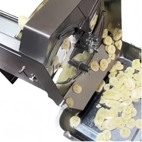 Elektrische banaan- en plantain snijmachine met motor en tandwiel voor restaurants, 72W, 21KG, fruit- en groenteverwerkingsapparatuur