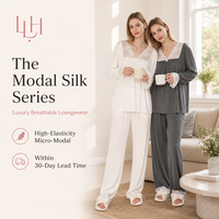Ensemble de vêtements de détente pour femmes, de qualité supérieure, teinture réactive, palette de couleurs intemporelle, doux et élégant, pour les marques mondiales et les besoins de vente en gros