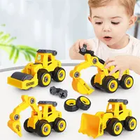 8 Style Engineering Fahrzeugs pielzeug Kunststoff konstruktion Bagger Traktor Muldenkipper Bulldozer Modelle Kinder Jungen Mini Geschenke