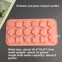 Moule en silicone DIY en forme de citrouille, feuille d'érable, bonbon ou fleur pour gelée, mousse, gâteau, savon, pudding parfumé, emballé individuellement