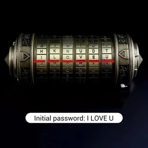 Candados Cryptex de Metal con el Código de Leonardo Da Vinci, Regalos de Boda, Regalos de San Valentín, Anillos con Letras, Contraseñas, Accesorios para Escape Chamber - Product Image 4