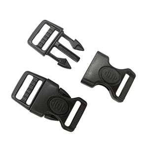 Boucle de sécurité latérale incurvée en plastique réglable de 25 mm pour collier de chien, sangle de poitrine, casque, sangle de fixation rouge - Product Image 4