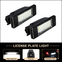Lampes de plaque d'immatriculation LED (2 pièces) pour Peugeot 106 207 307 308 406 407 508 Citroën C2 C3 C4 C5 C6 C8 Berlingo
