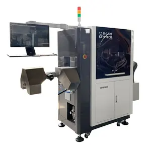 Keyetech Image processing equipment for caps appearance defects inspection connect with cap compression moulding machine