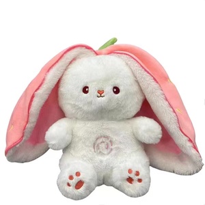 Creative Soothen Snuggle Sleeping <strong>Carrot</strong> Bunny Strawberry <strong>Carrot</strong> Transformed Into Rabbit Doll Fruit Rabbit Breathing Plush <strong>Toys</strong> - Product Image 3