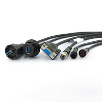 Conector Impermeable IP67 para Cable de PCB de Montaje en Panel, Personalizado de Fábrica, M5 M8 M12 M16 M23 7/8 2 3 4 5 6 7 8 12 16 17 19 24 Pines