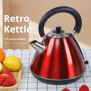 1.7L Retro Electric <b>Kettle</b> Smart 304 Stainless Steel Automatic Power Boiling Water Household for Tea - Product Image 4