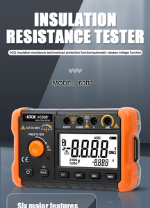 Testeur d'isolement haute tension Victor RuoShui 60B+ 250V 500V 1000V – Testeur numérique d'isolement - Product Image 4