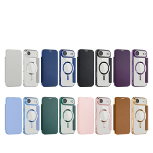 Étui de téléphone à clapet créatif pour iPhone 17 16 Promax, étui en cuir TPU magnétique plaqué avec emplacement pour carte pour <span class=keywords><strong>Samsung</strong></span> S25 Ultra S24FE - Product Image 3