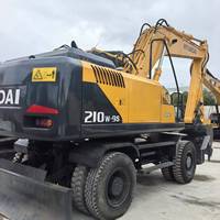 Excavator Bekas Hyundai R210W-9S 20 Ton Beroda Hidrolik dengan Mesin HM5.9 132kW Bucket 0.8m³ untuk Konstruksi Dijual