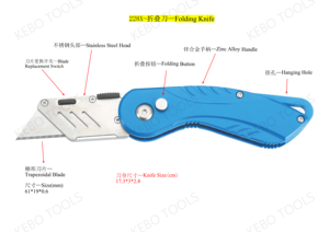 قاطع قابل للطي من Zhejiang عالي الجودة صناعي مريح وآمن ومريح للاستخدام الدقيق للشفرات الحادة - Product Image 2