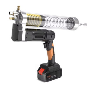 Pistolet à graisse électrique puissant avec batterie au lithium, entièrement automatique, haute pression, 24 V, rechargeable, portable, sans fil, pour excavatrice - Product Image 1