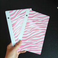 3D Zebra Luipaard Print Transparante MAT/GLANZENDE Telefoon Achterkant Sticker 190*120mm Achterfolie Materiaal voor snijplottermachine