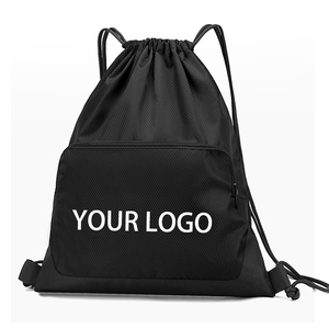 New Style Waterproof Oxford Custom <b>Drawstring</b> Backpack Bag Sport Gym Basketball Bag with Zipper Pocket - Product Image 1