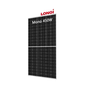 Longi Hi-Mo 4 LR4-72HBD 440-460W 144 cellules panneau solaire Longi 440W 445W 450W 455W 460W panneaux solaires bifaciaux