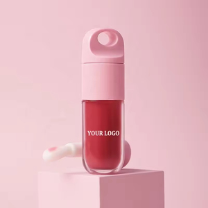 Gloss à lèvres végétalien personnalisé avec logo, huile de graines de framboise, bois de rose, <span class=keywords><strong>abricot</strong></span>, rose nude laiteux, hydratant, brillant, longue durée, porte-clés, soin des lèvres - Product Image 2