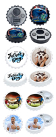 Logo personnalisé en plastique ABS ouvre-bouteille Sublimation vierge imprimable conception