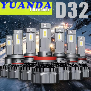ไฟหน้า LED สีฟ้า Asruex D32 กำลังสูง 12V 180W 8000LM 7500K พร้อมพัดลมระบายความร้อน วัสดุอะลูมิเนียม ใช้ได้กับรถยนต์ทั่วไป รับประกัน 2 ปี - Product Image 6