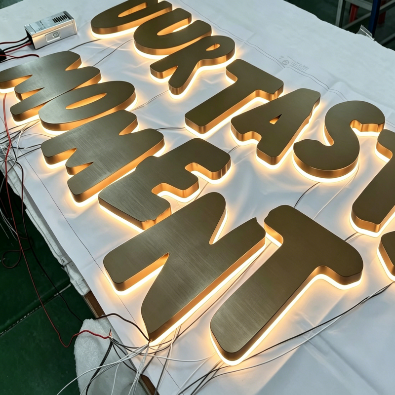 LED Backlit Aluminum Channel Letters for Retail Chain Store Custom ...