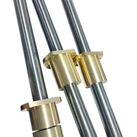 Vis à billes de haute résistance de grade 8.8 T8, tige filetée trapézoïdale en acier inoxydable de 8 mm pour imprimante 3D, machine CNC, axe Z DIN975