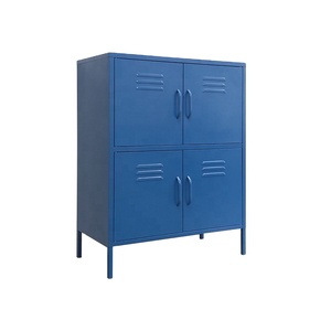 Usine Deract Sales Armoire en métal Mobilier tendance Armoire casier en acier à 2 portes personnalisée pour le salon Salle d'emballage - Product Image 1
