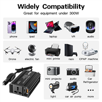 Convertisseur d'alimentation pour voiture, transformateur de tension USB portable, conversion 12V/24V en 220V, chargeur USB AC 3000W