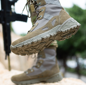 Bottes de désert TSB1016 en daim vert foncé, marron kaki de haute qualité – Stock standard - Product Image 4